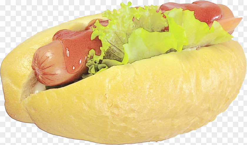 Bratwurst Sausage Bun Hamburger Cartoon PNG