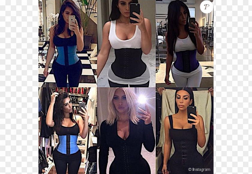 Celebrity Waist Cincher Training Corset PNG