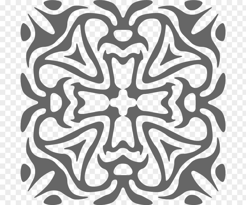 Kaleidoscope Coloring Pages To Print Free. PNG