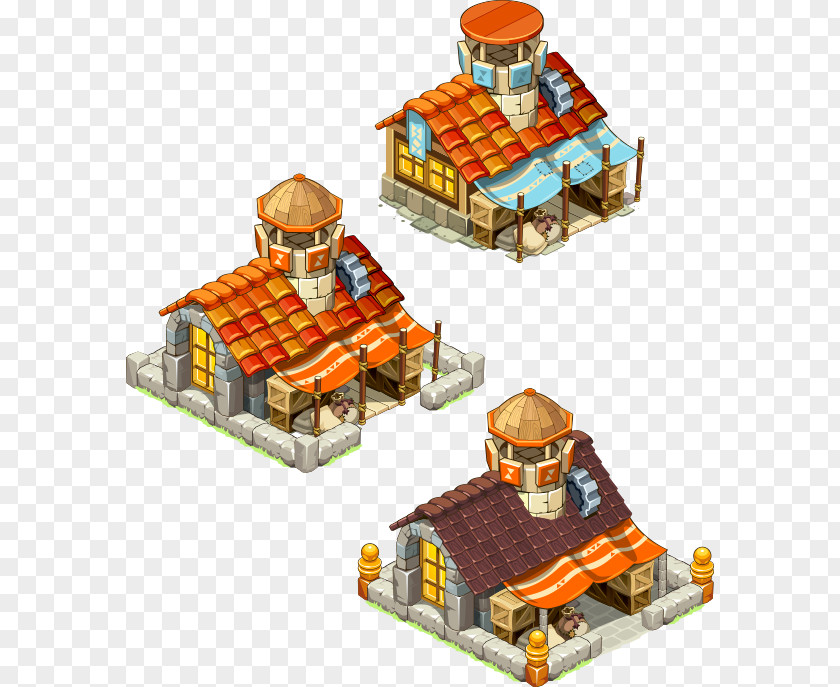 Building Isometric Projection Concept Art PNG
