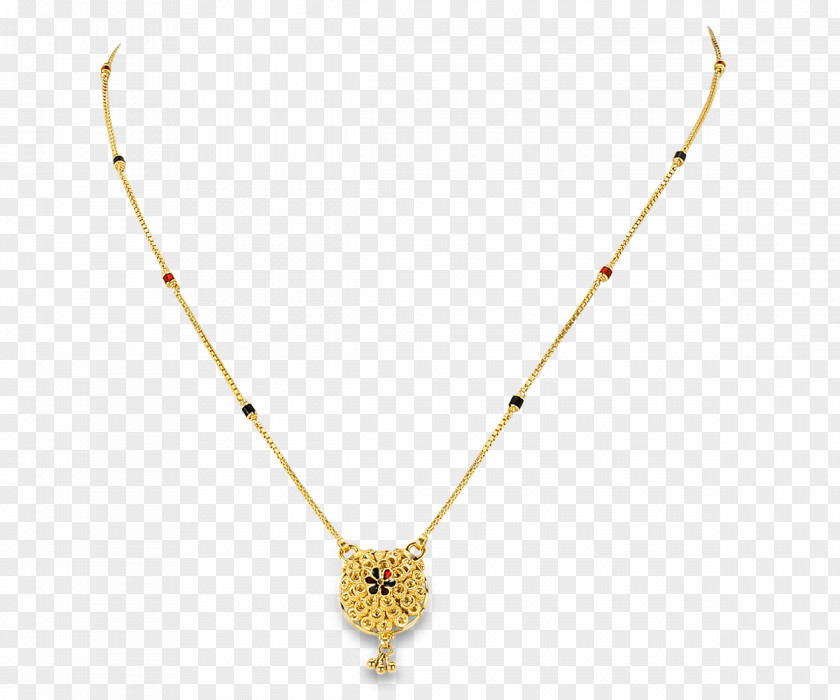 Gold Chain Necklace Jewellery Mangala Sutra Earring PNG