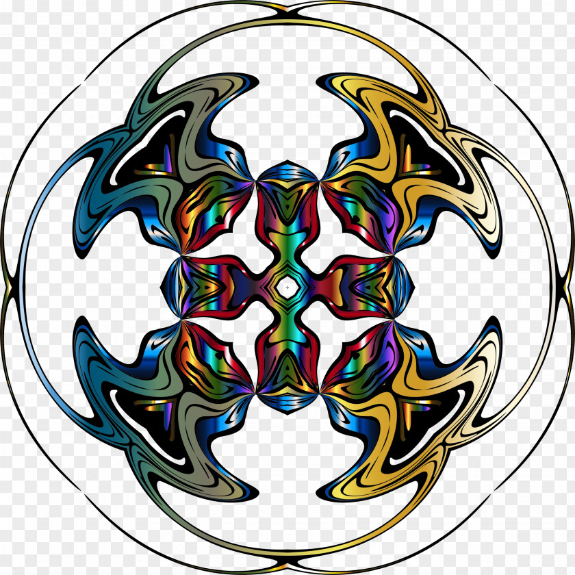 Peace Symbol Symmetry Line Pattern PNG