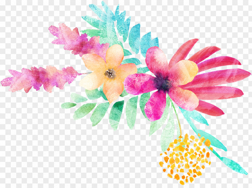 Assalammualaikum Watercolor Floral Design Painting Flowers In Watercolour PNG