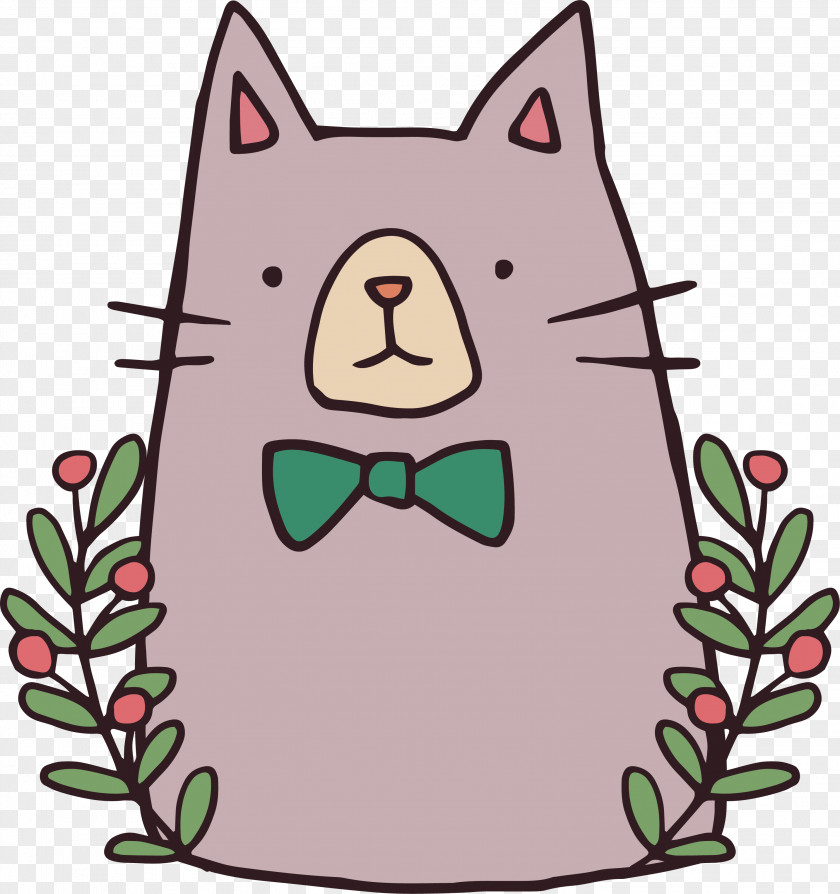 Cat Posters Decorated With Flowers Poster Whiskers Clip Art PNG