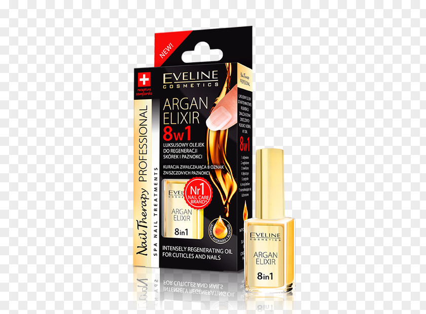 Essence Of Argan Oil Eveline Elixir 8in1 Intensely Regenerating For Cuticles & Nails Hair Conditioner Cosmetics PNG