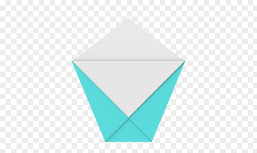 Fresh Folding Box Template Paper Turquoise Teal Angle Origami PNG