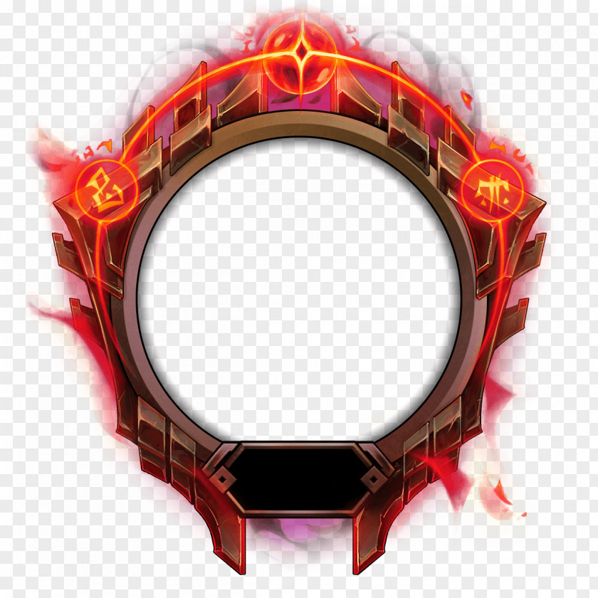 Oval Mirror Picture Frame PNG