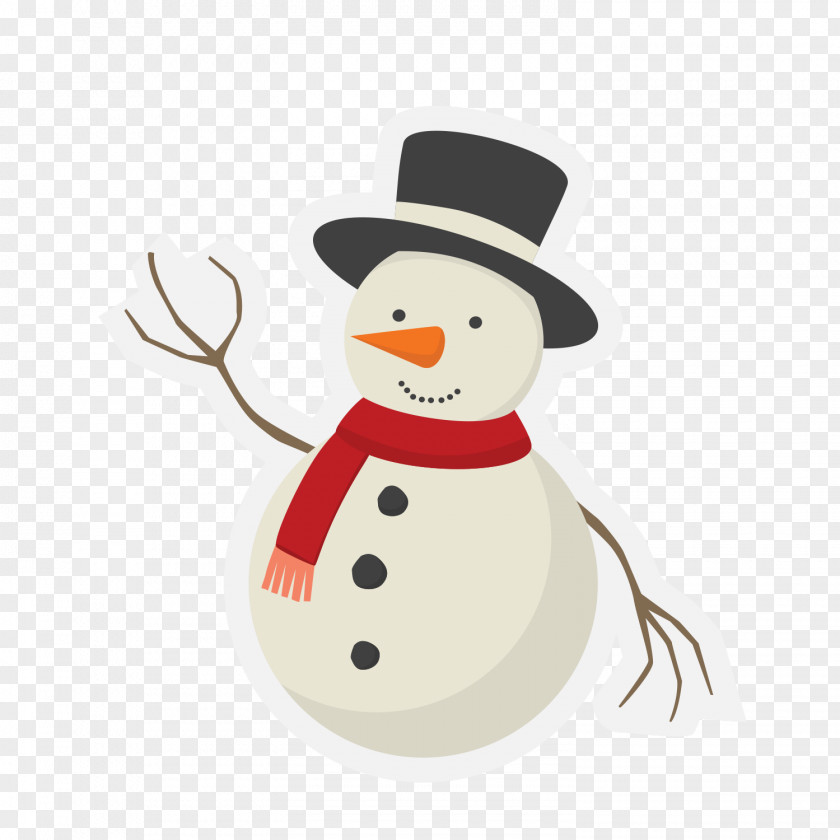Winter Snowman Santa Claus Christmas PNG