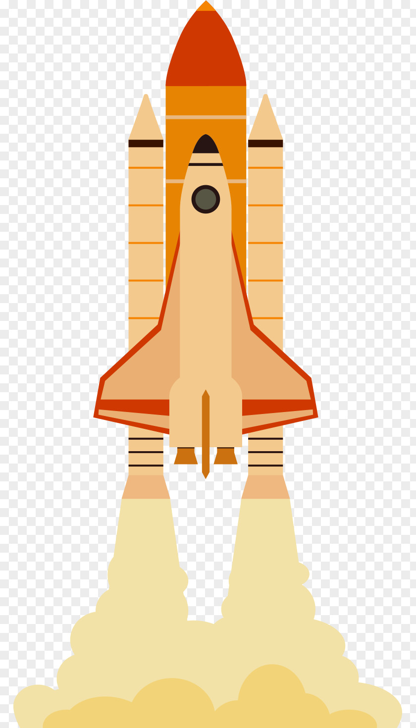 Countdown Off Are Painted Rocket Launch Takeoff Illustration PNG