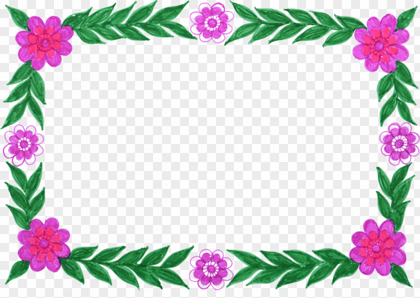 Floral Frame Flower Picture Frames Design Clip Art PNG