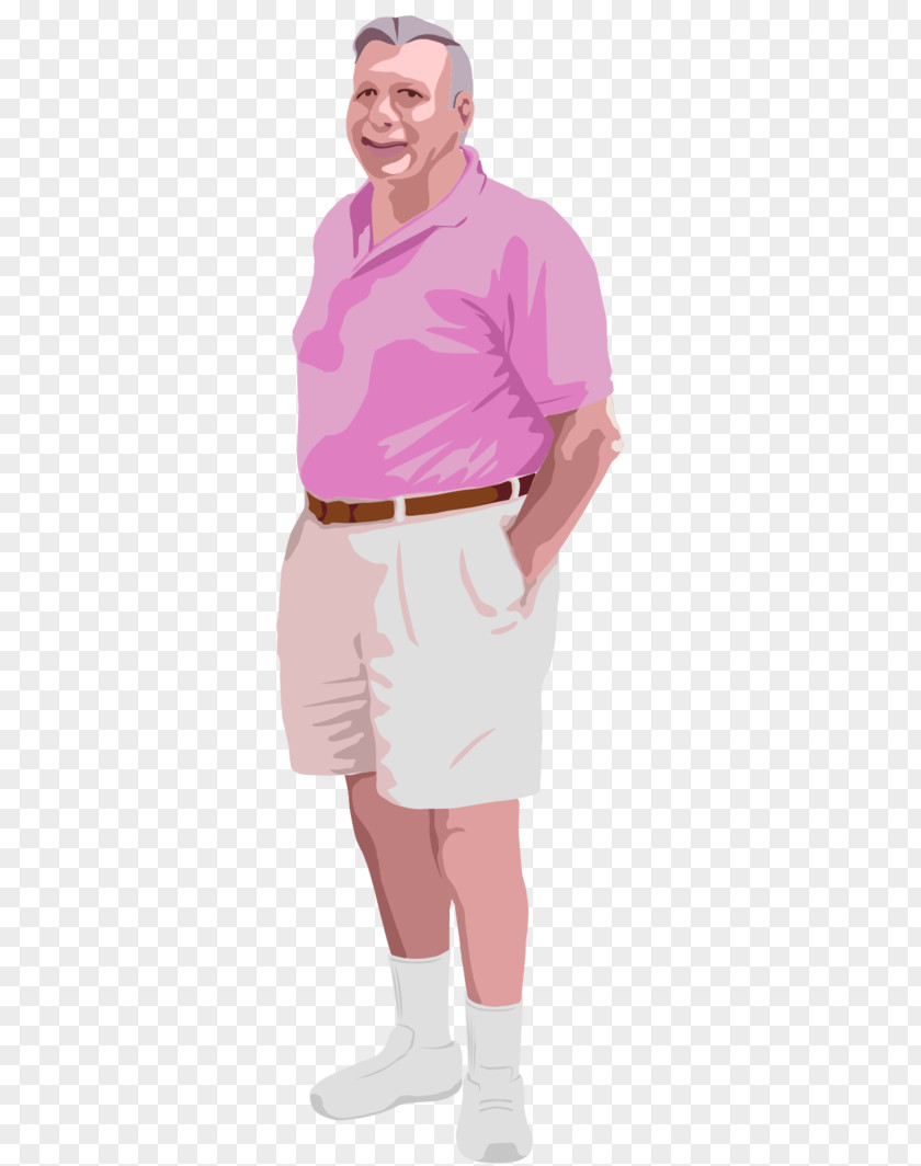 Pink Guy Bone T-shirt Thumb Shoulder PNG