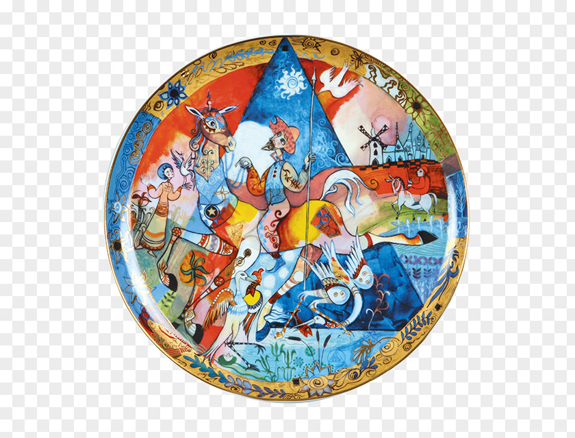 Plate Don Quixote Porcelain Service PNG