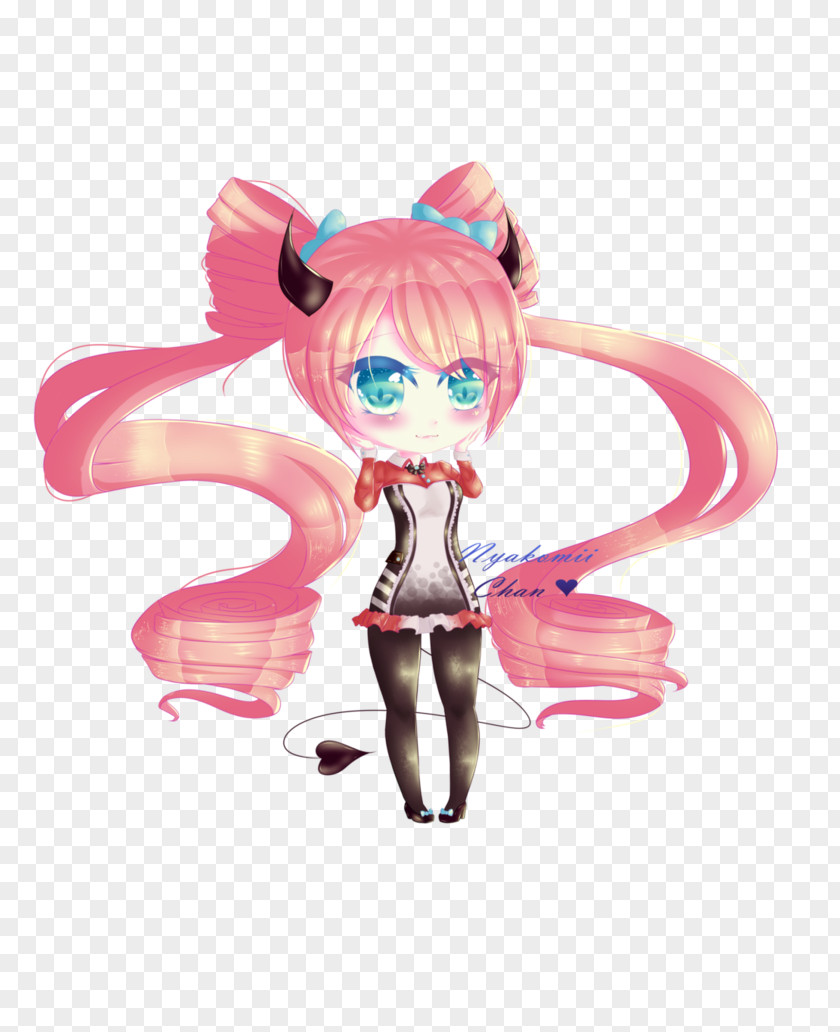 Selfy Cartoon Figurine Pink M Character PNG