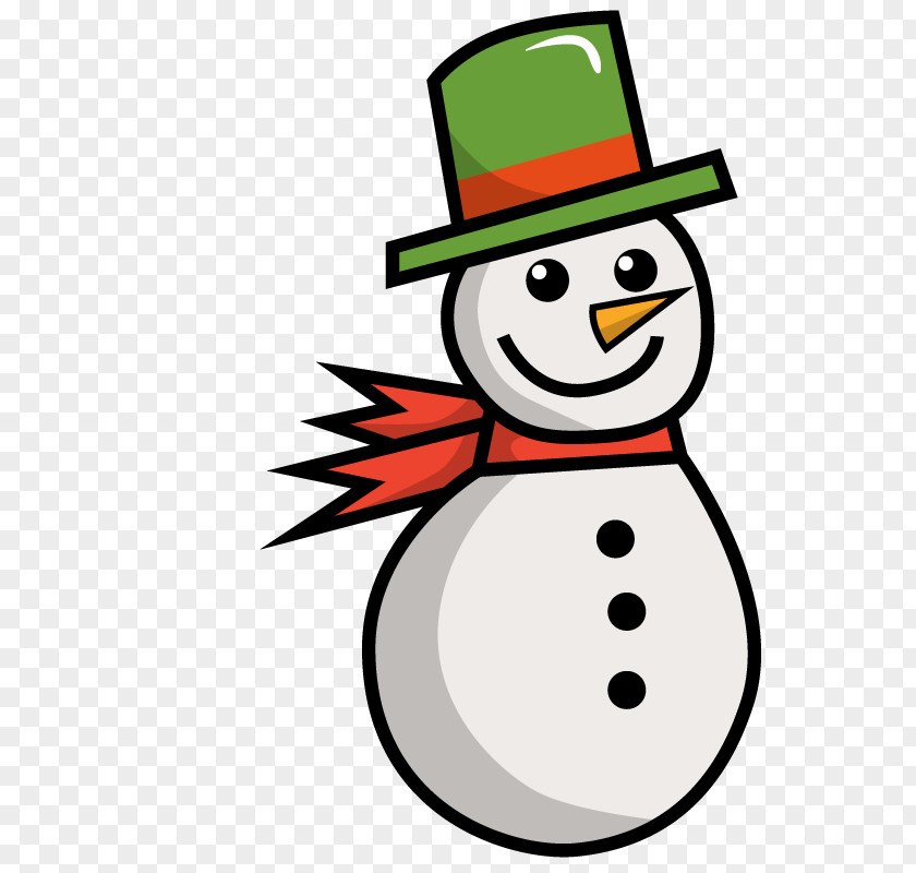 Vector Winter Snowman Euclidean PNG