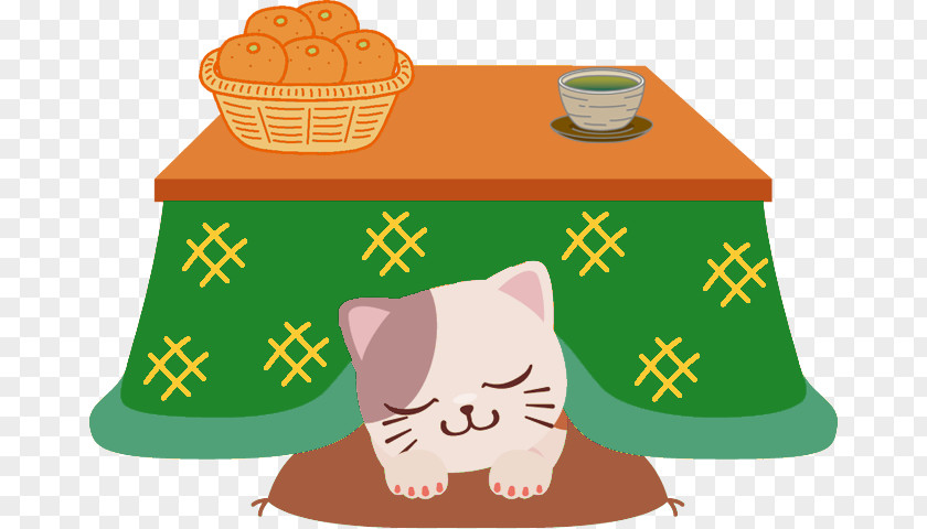 Cat Kotatsu Japan Table Berogailu PNG