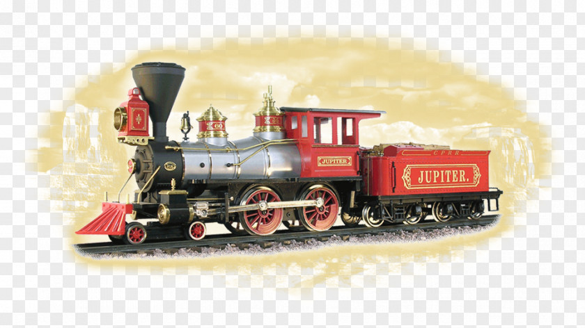 Train G Scale Jupiter Steam Locomotive Golden Spike PNG