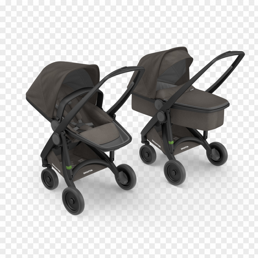 Black Charcoal Baby Transport Chassis Infant Basket PNG