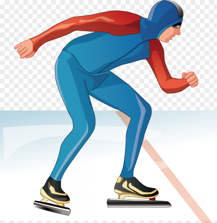 Creative Skating Snow Winter Tourism Long Track Speed Ice Skate Short PNG