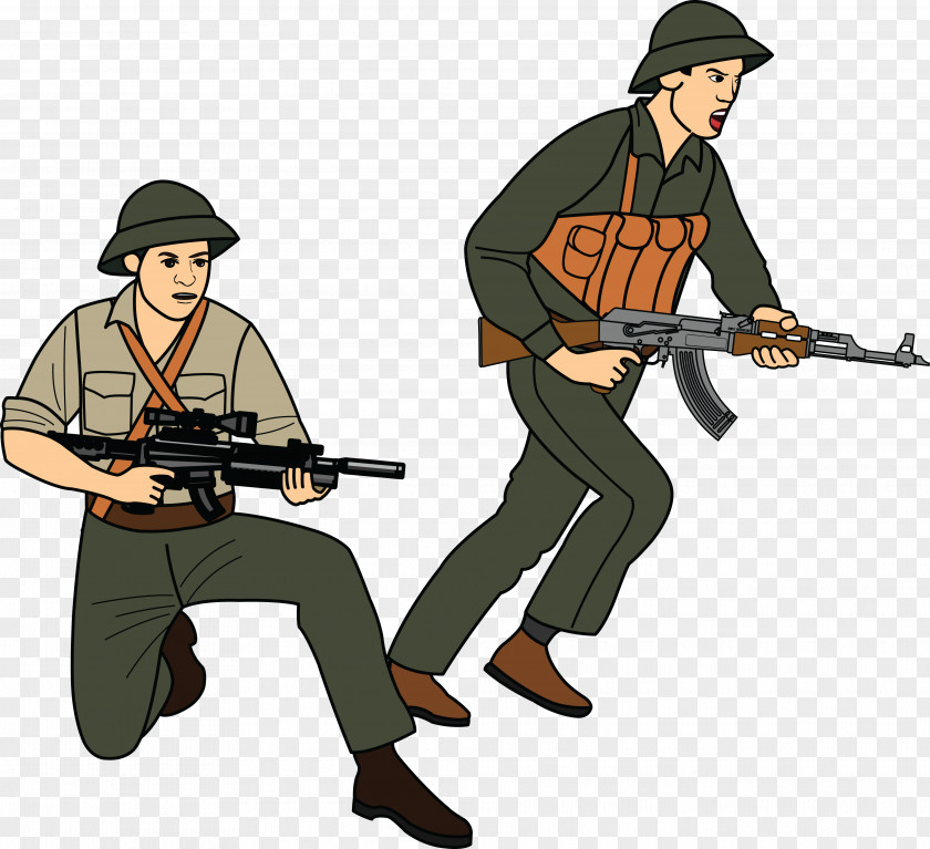 Soldiers At War Clip Art PNG