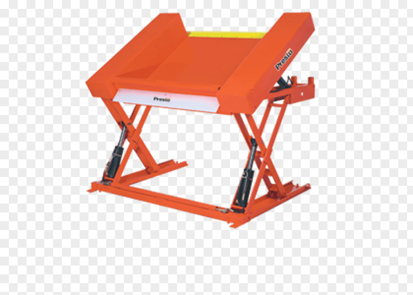 Warehouse Worker Lift Table Elevator Hydraulics Intermodal Container Lifting Equipment PNG