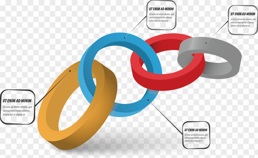 Vector Buckle Ring Together Chart Circle Infographic PNG
