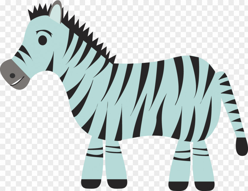 Zebra Quagga Pack Animal Line Clip Art PNG