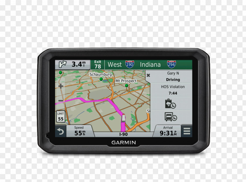 Car GPS Navigation Systems Garmin Dēzl 770 Truck PNG