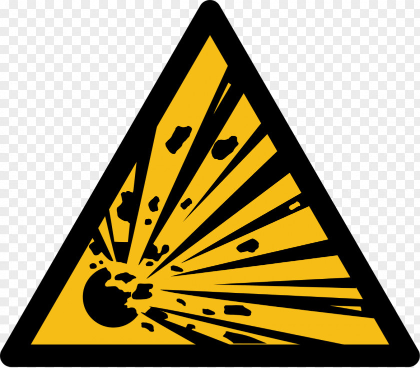 Explosion Explosive Material Hazard Symbol PNG