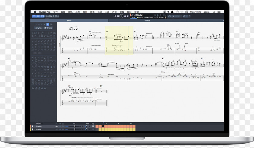 Guitar Pro Computer Program Software PNG