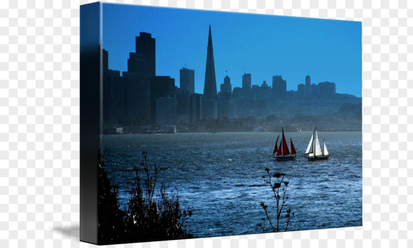 San Francisco Skyline Water Transportation Picture Frames Cityscape PNG