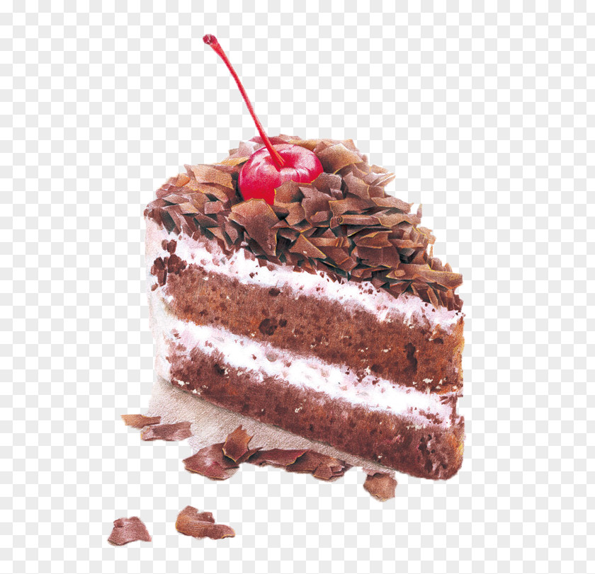Chocolate Cake Cream Macaron Tiramisu Dessert Painting PNG