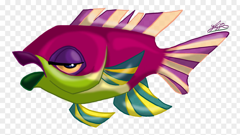 Fish Illustration Drawing Caricature Model Sheet PNG