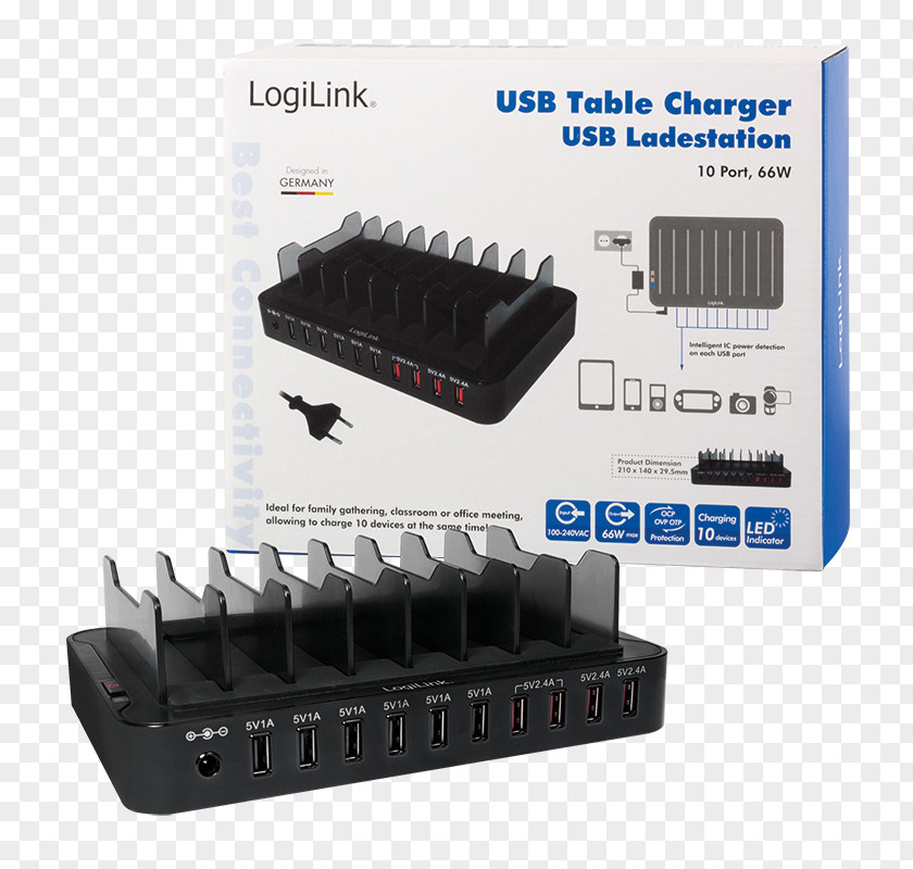 USB Battery Charger Computer Port Ladestation PA0141 PNG