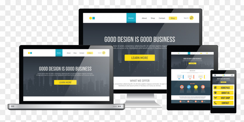 Web Design Responsive Development Professional PNG