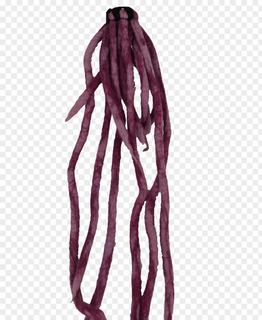 Wool Dreadlocks Purple Hair Color PNG