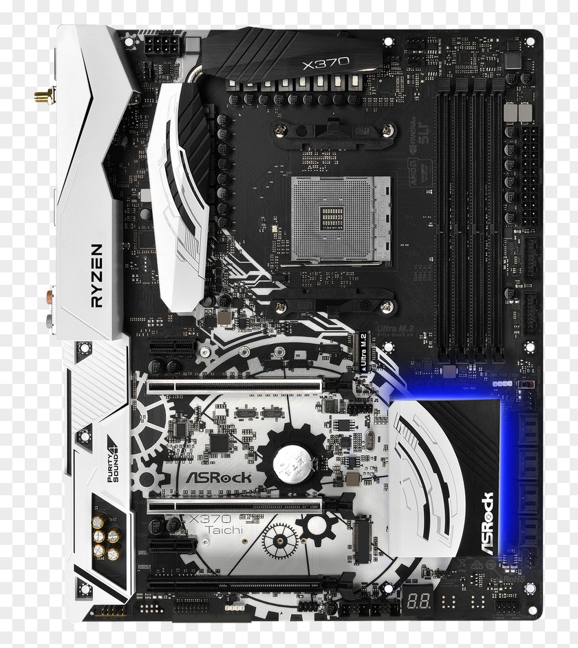 ASRock AB350 GAMING K4 FATAL1TY Socket AM4/AMD B350/DDR4/SATA3&USB3.0/M.2/A&GbE/ATX Motherboard X370 Taichi PNG