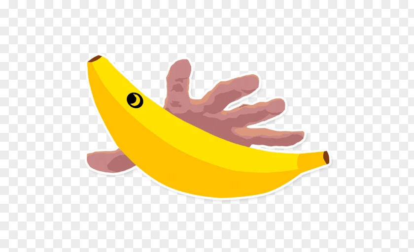 Banana Family Yellow Finger Hand PNG