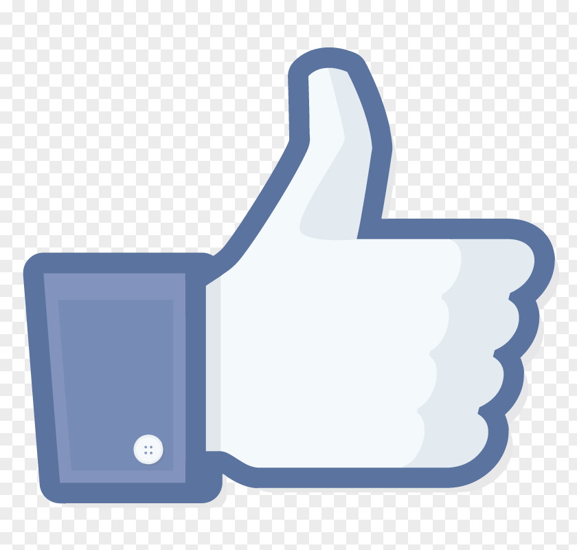 Dark Blue Vector Facebook Like Button Social Media PNG