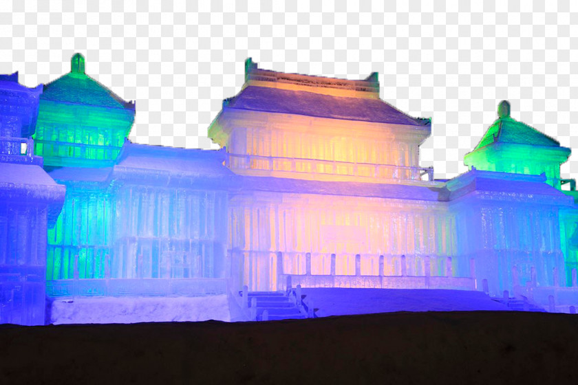 Ice Palace Sculpture PNG