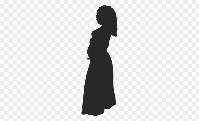 Silhouette Woman Pregnancy PNG