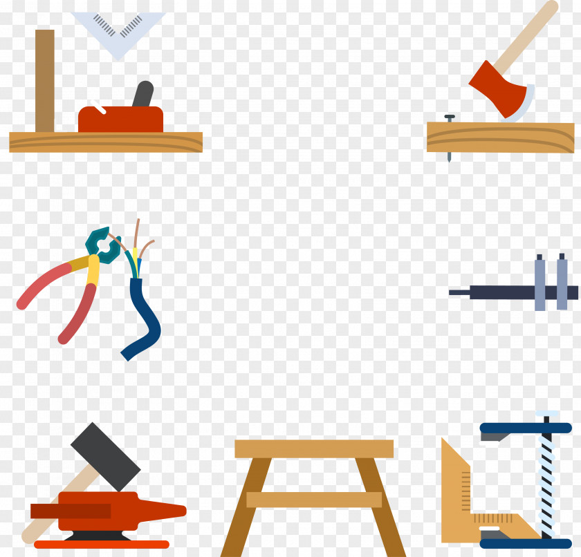 Vector Illustration Woodworking Tools Tool Clip Art PNG