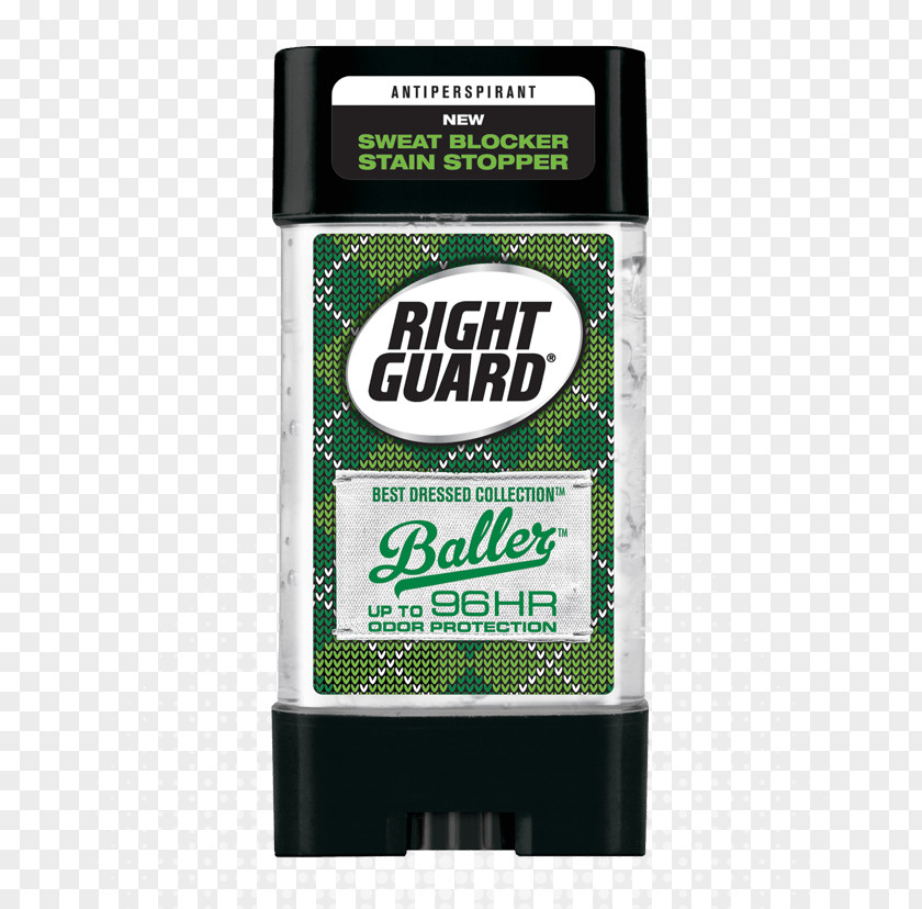 Baller Right Guard Deodorant Gel Perspiration PNG