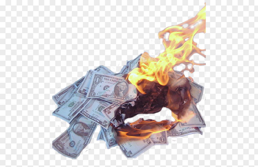 Burn Money Burning Cash Payment Finance PNG