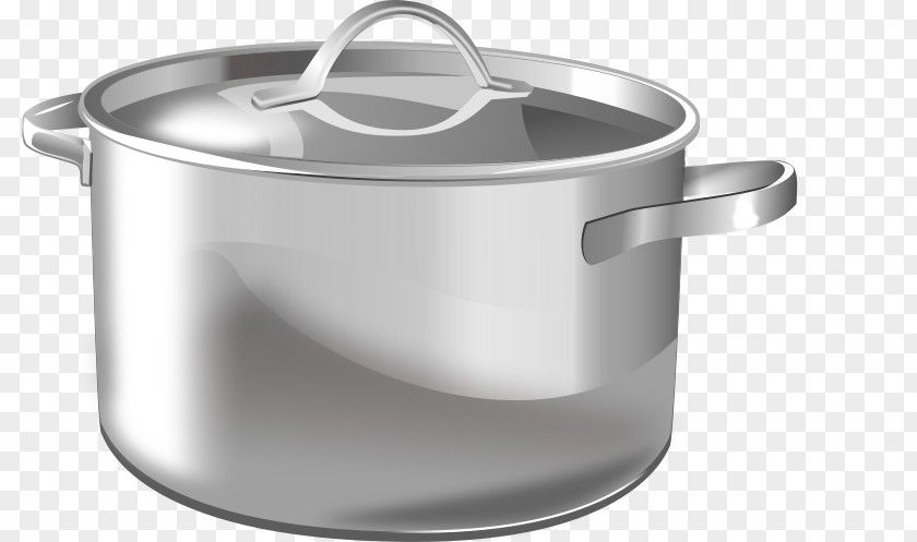 Stainless Steel Cooking Pot Cookware And Bakeware Induction Crock Clip Art PNG