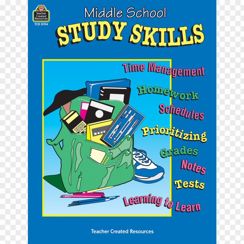 Study Supplies Middle School Skills Teacher PNG