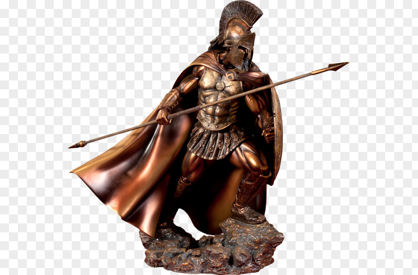 Gladiator Leonidas I Sparta At Thermopylae Statue PNG