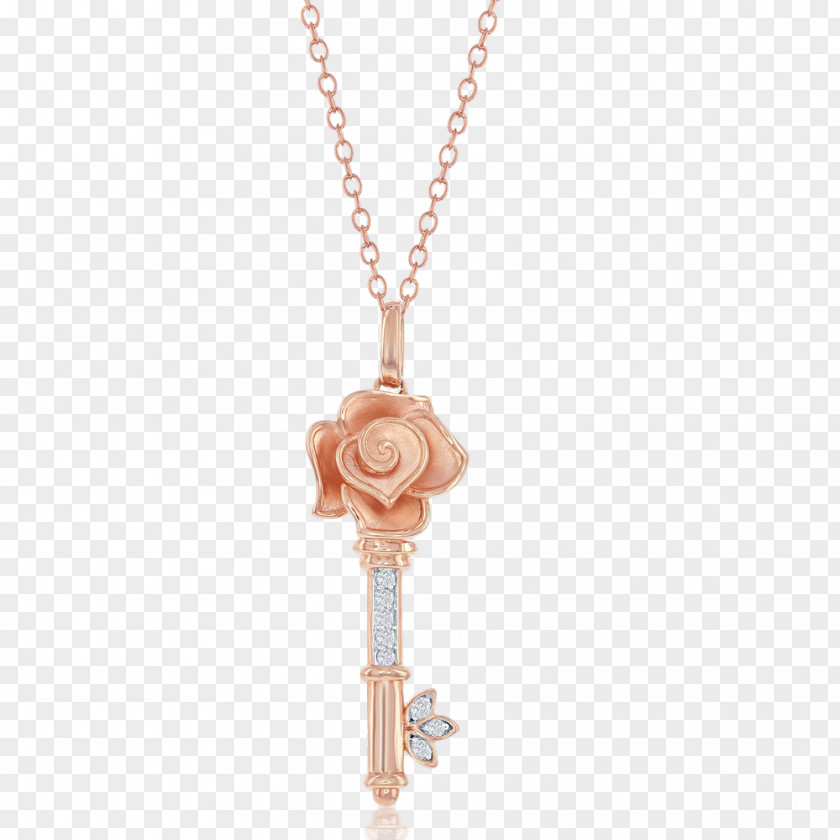 GOLD ROSE Belle Jewellery Charms & Pendants Necklace Clothing Accessories PNG