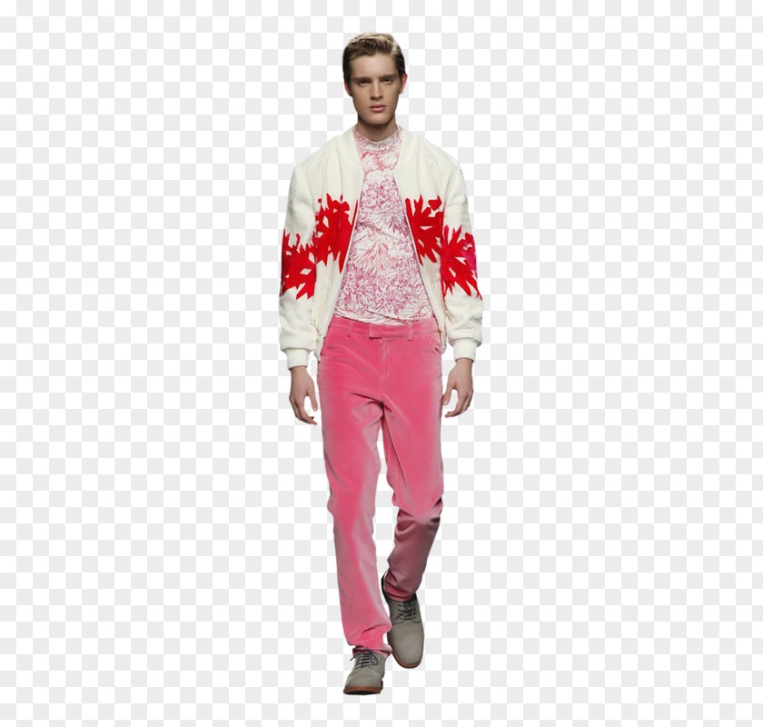 Jeans Fashion Show Model Pink M PNG