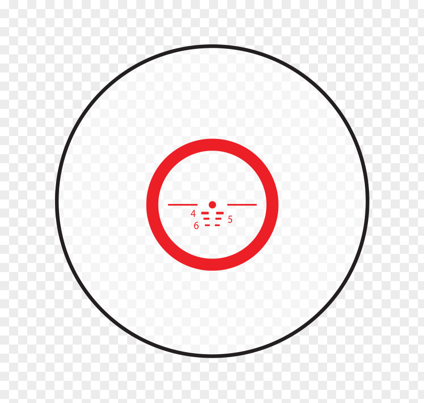 Red Dot Sight Reticle Optics Reflector PNG