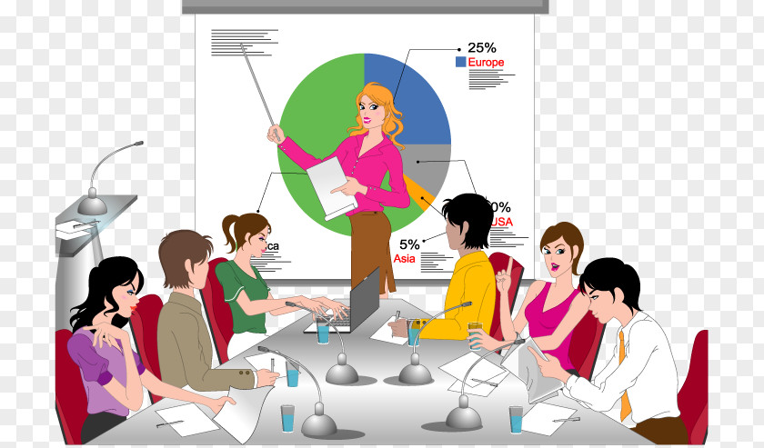 Vector Business Meetings Meeting Illustration PNG